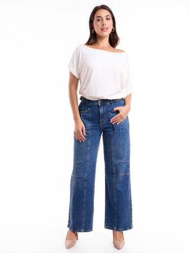 POLO MUJER METAL JEANS TACHAS SELINA - 1