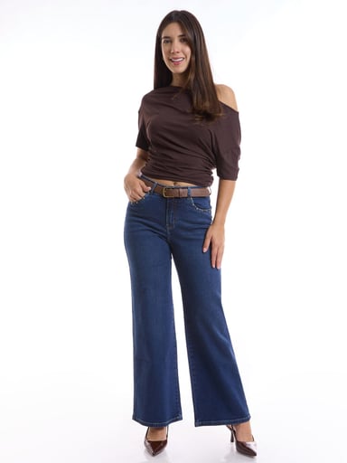 JEANS WIDE LEG MUJER METAL JEANS NORFIT - 1