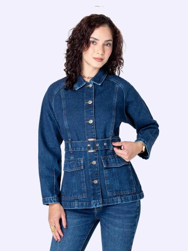 PARKA DENIM MUJER PIONIER RING GALENAH - 2