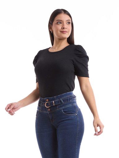 POLO MANGA CORTA MUJER METAL JEANS RIB FRANCIA - 3
