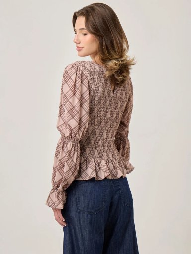 BLUSA MANGA LARGA MUJER INDEX CUADRO - 2