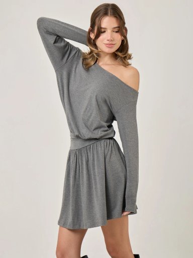 VESTIDO CORTO MUJER INDEX ASIMETRIC - 3