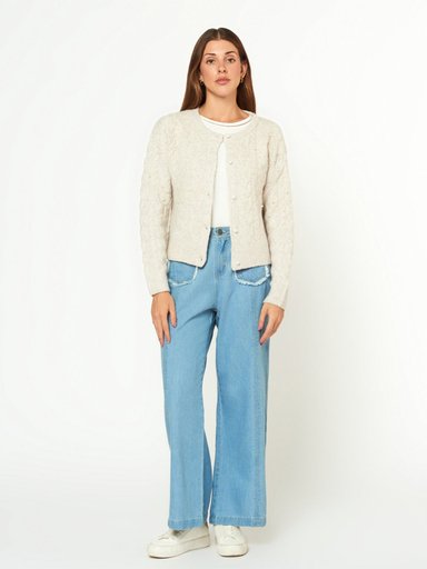 CARDIGAN MUJER MENTHA Y CHOCOLATE MAR - 1
