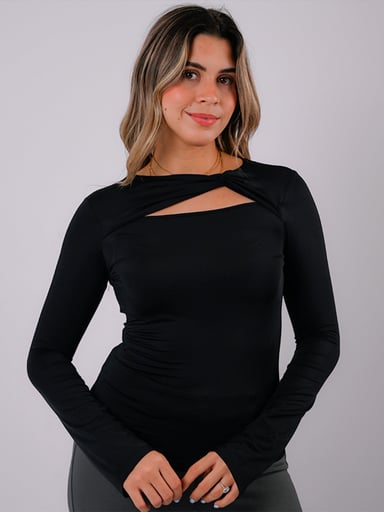 POLO MANGA LARGA MUJER BLACKOUT ARACELI M26 - 1
