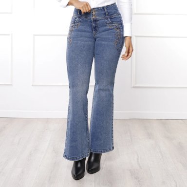 JEAN FLARE MUJER KANSAS OOLLY - 2