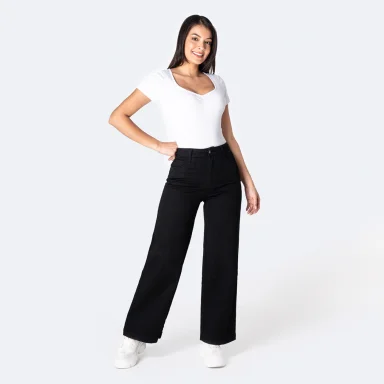 JEAN WIDELEG MUJER PIONIER NEGRO LARAAH - 2