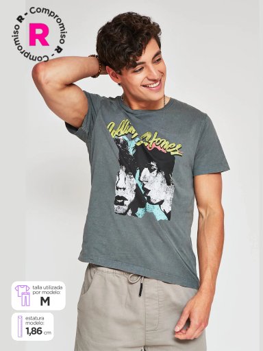 POLO MANGA CORTA HOMBRE BARBADOS ROCK ROLLING STONES - 1