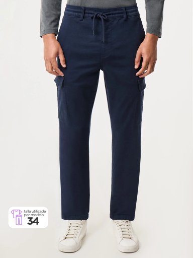 PANTALÓN ALGODÓN JOGGER HOMBRE PEPE JEANS GYMDIGO CARGO - 1