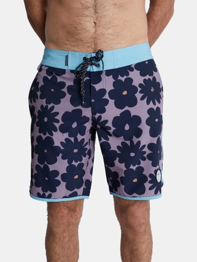 ROPA DE BAÑO HOMBRE DUNKELVOLK FLOWER VICKY 16" NEGRO - 1