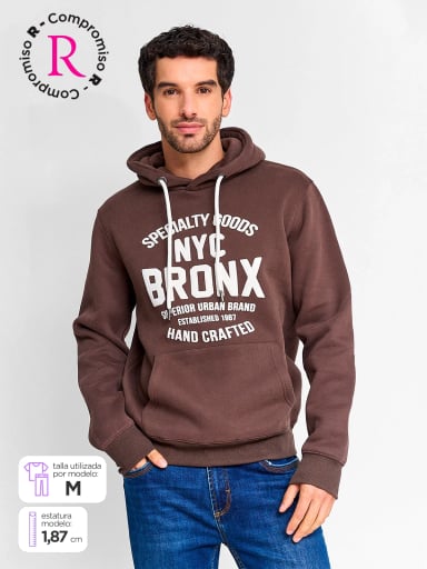 POLERA HOMBRE ROBERT LEWIS HOODIE ECO - 1