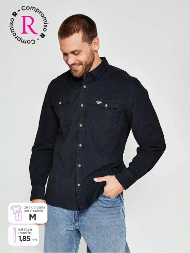 CAMISA MANGA LARGA HOMBRE ROBERT LEWIS ELENA - 1