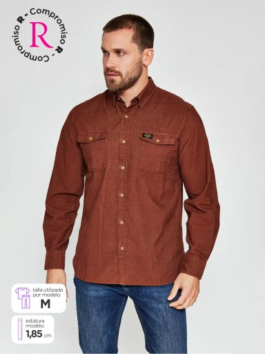 CAMISA MANGA LARGA HOMBRE ROBERT LEWIS ELENA - 1