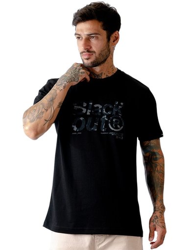 POLO MANGA CORTA ALGODÓN HOMBRE BLACKOUT - 1