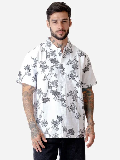 CAMISA MANGA CORTA ALGODÓN HOMBRE BLACKOUT - 1