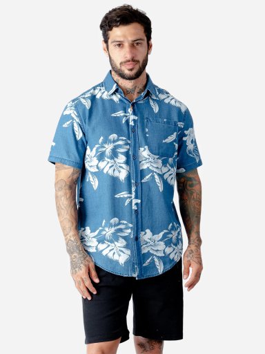 CAMISA MANGA CORTA ALGODÓN HOMBRE WOALLANCE TURQUIA - 1