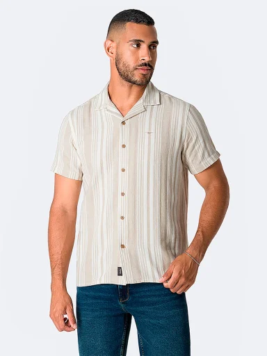 CAMISA MANGA CORTA REGULAR FIT HOMBRE PIONIER GREGORH - 1