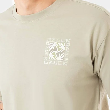 POLO MANGA CORTA REGULAR FIT HOMBRE GZUCK PALM DRIFT OVERSIZE - 3