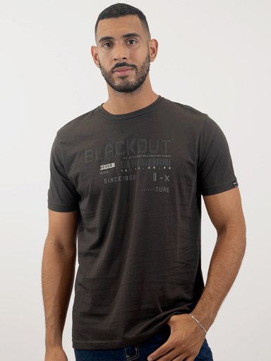 POLO MANGA CORTA ALGODÓN HOMBRE BLACKOUT BASICO 053 H25 - 1