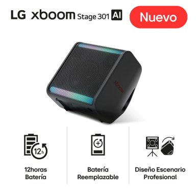 PARLANTE LG XBOOM STAGE 301 120W PORTÁTIL 12 HRS BATERÍA HRS IPX4 (2025) - 1