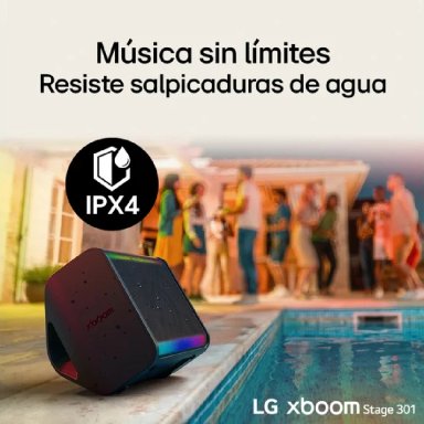 PARLANTE LG XBOOM STAGE 301 120W PORTÁTIL 12 HRS BATERÍA HRS IPX4 (2025) - 10
