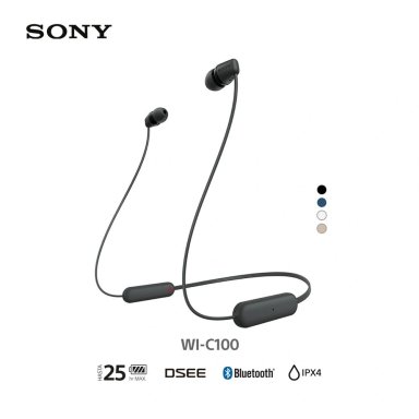 AUDÍFONOS SONY IN-EAR WI-C100 BLUETOOTH - 1