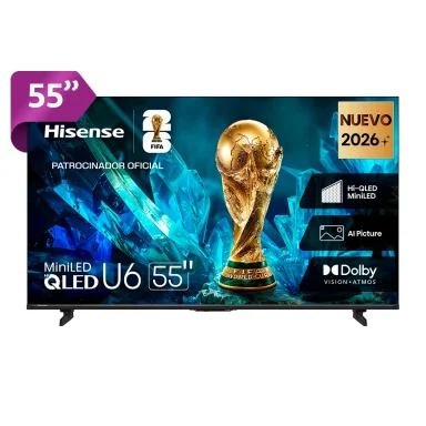 TELEVISOR SMART TV HISENSE 55" 55U6ESG MINI-LED UHD GOOGLE TV - 1