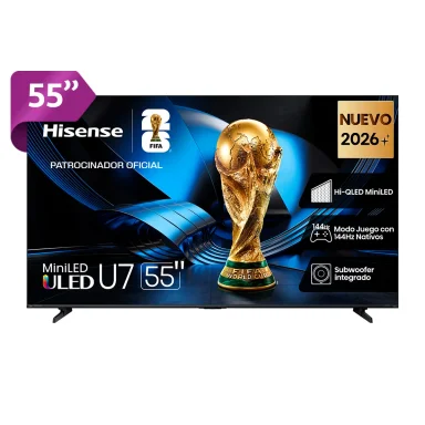 TELEVISOR SMART TV HISENSE 55" 55U7ESG MINI-LED QD UHD 144Hz GOOGLE TV - 1