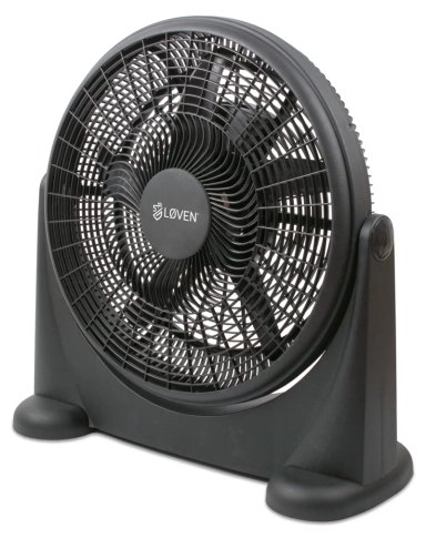 VENTILADOR DE PEDESTAL LOVEN NEGRO 80 WATTS DE 4 VELOCIDADES - 2