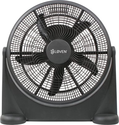 VENTILADOR DE PEDESTAL LOVEN NEGRO 80 WATTS DE 4 VELOCIDADES - 3