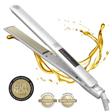 PLANCHA DE CABELLO GAMA ACTIVE OIL TECHNOLOGY ELEGANCE QUINOA LED - 1