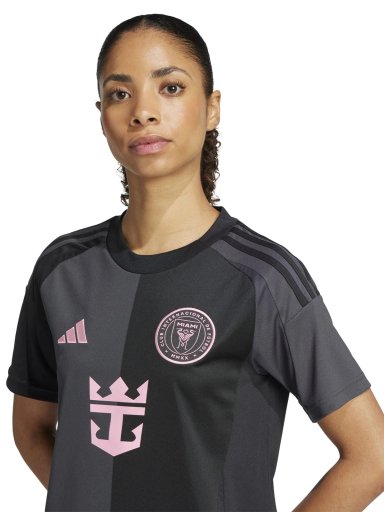 CAMISETA FÚTBOL MUJER ADIDAS INTER MIAMI 25/26 AWAY JERSEY MESSI NEGRO - 3
