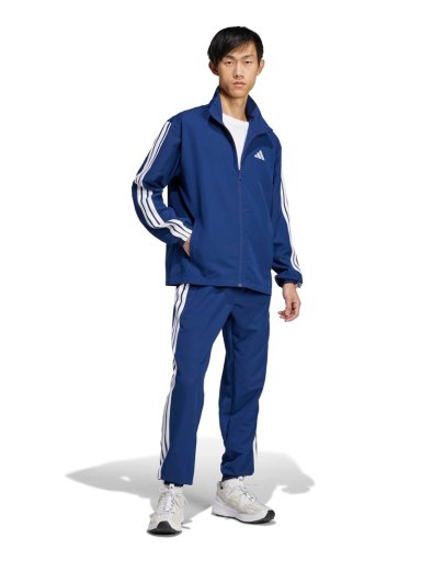 CONJUNTO BUZO HOMBRE ADIDAS SPORTSWEAR BASIC 3 TIRAS TEJIDO - 1
