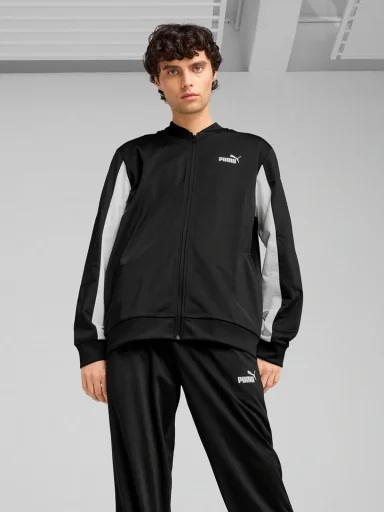 BUZO CONJUNTO DEPORTIVO HOMBRE PUMA POLY BASEBALL INSPIRED SUIT NEGRO - 1