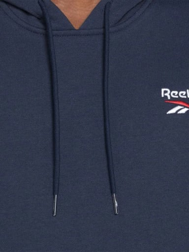 POLERÓN HOMBRE REEBOK IDENTITY SMALL LOGO FLEECE HOODIE ALGODÓN - 4