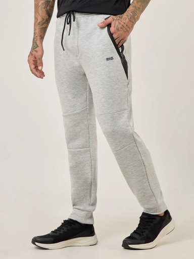 PANTALÓN BUZO HOMBRE REVUP GRIS CLARO CORTES - 3