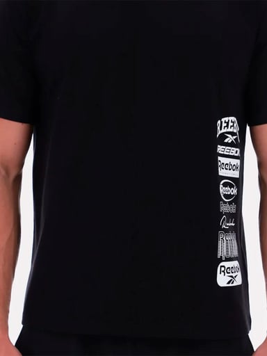POLO DEPORTIVO HOMBRE REEBOK NEGRO FRANCO SS TEE - 3