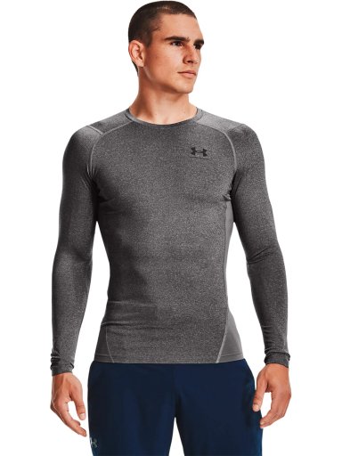 POLO MANGA LARGA HOMBRE UNDER ARMOUR GRIS - 1