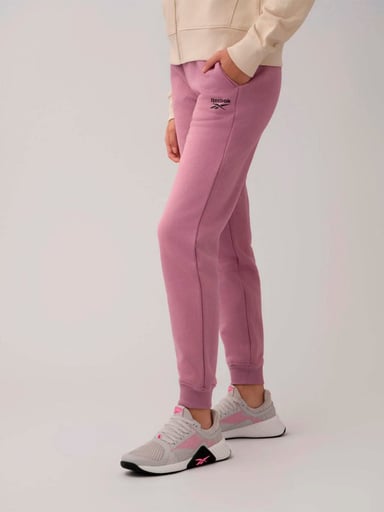 PANTALÓN BUZO ALGODÓN MUJER REEBOK ROSADO - 2