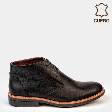 BOTINES HOMBRE DAUSS CUERO NEGRO 1010B - 1