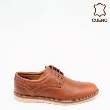 ZAPATILLAS HOMBRE DAUSS DEPORTIVAS MARRÓN 1502 CUERO - 1