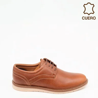 ZAPATILLAS HOMBRE DAUSS DEPORTIVAS MARRÓN 1502 CUERO - 1