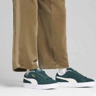 ZAPATILLAS HOMBRE PUMA URBANAS VERDE SUEDE XL CUERO - 7