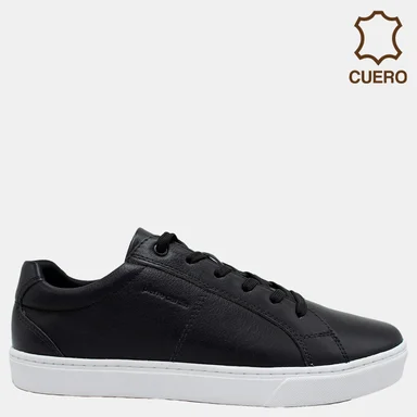 ZAPATILLAS DE CUERO HOMBRE PIERRE CARDIN URBANAS AZUL UIE001 NEG - 1