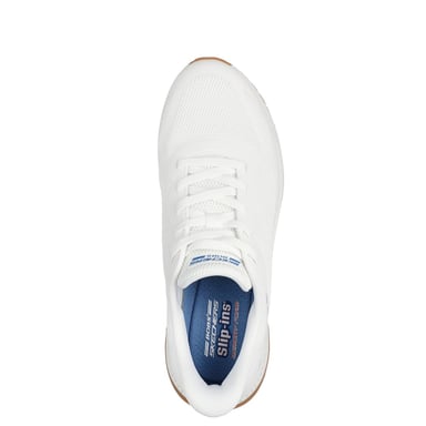 ZAPATILLAS HOMBRE SKECHERS URBANAS BLANCO SLIP INS BOBS SQUAD 4 - 4