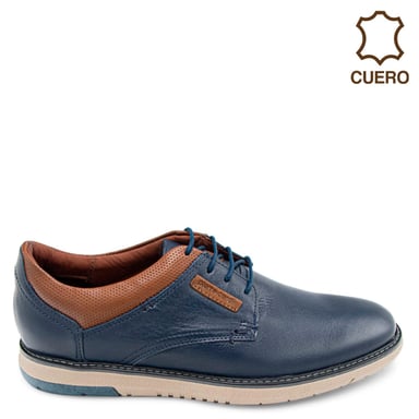 ZAPATOS CASUALES DE CUERO HOMBRE PIERRE CARDIN AZUL CN4002 - 1