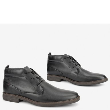 ZAPATOS HOMBRE PIERRE CARDIN NEGRO C11001 CUERO - 2