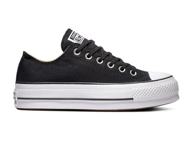 ZAPATILLAS MUJER CONVERSE URBANAS NEGRO CT AS LIFT OX - 1