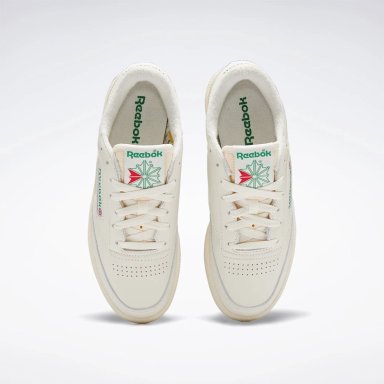 ZAPATILLAS MUJER REEBOK URBANAS CREMA CLUB C 85 VINTAGE CUERO - 4