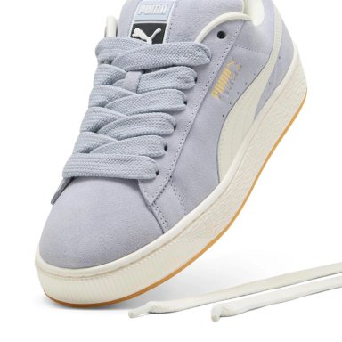 ZAPATILLAS MUJER PUMA URBANAS CELESTE SUEDE XL CUERO - 3