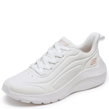 ZAPATILLAS MUJER SKECHERS CASUALES BLANCO BOBS SQUAD WAVES - 3